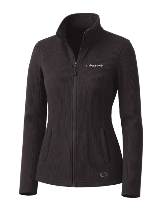 OGIO Blacktop Womens Grit Fleece Jacket w/I Am Second Logo
