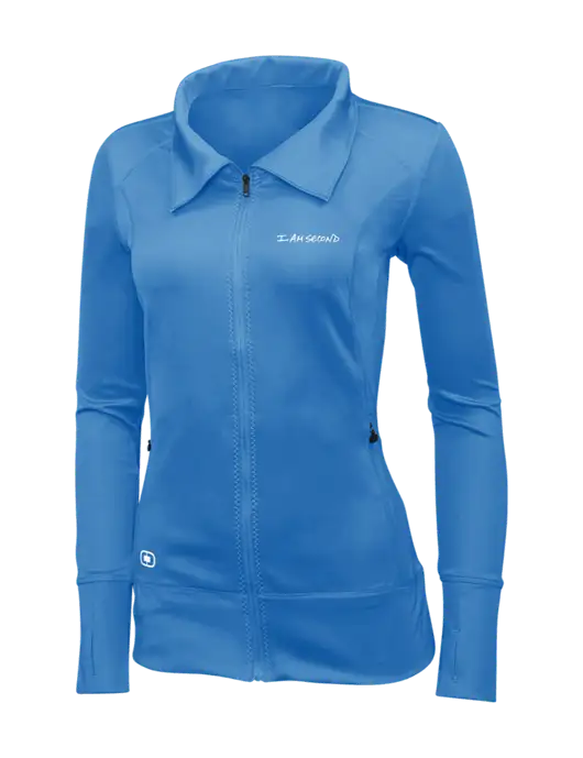 OGIO Royal Blue Womens Endurance Fulcrum Full-Zip w/I Am Second Logo