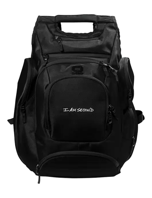 OGIO Blacktop Metro Ballistic Laptop Backpack w/I Am Second Logo