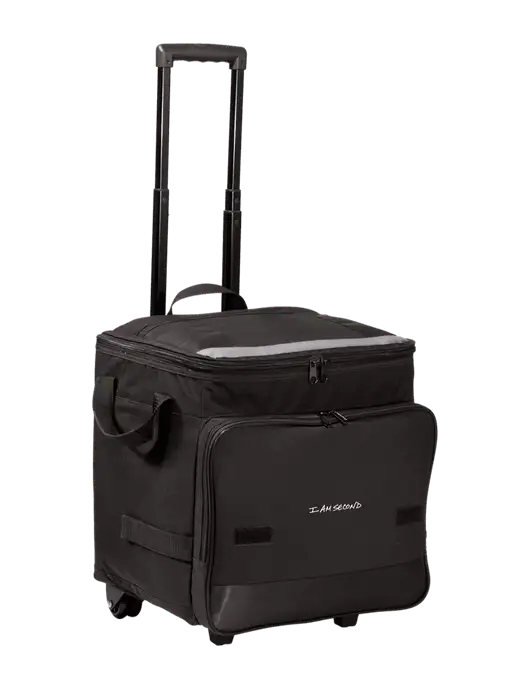 Black Rolling Cooler w/I Am Second Logo