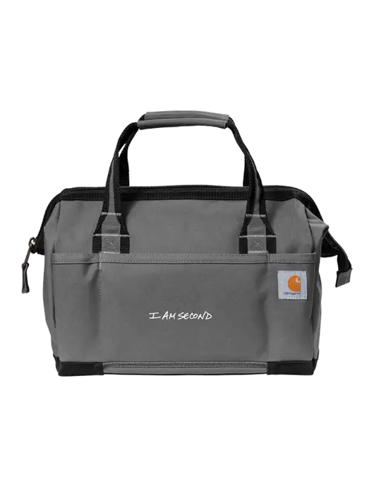 Carhartt Foundry Series 14” Grey Tool Bag w/I Am Second Logo