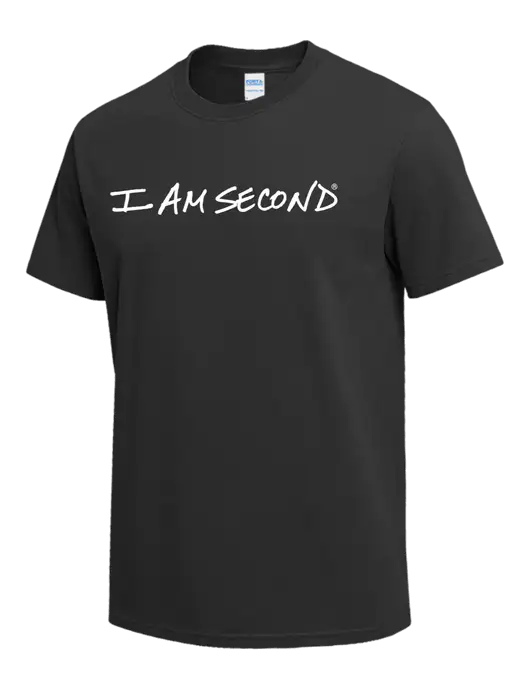 Charcoal Heavyweight 6.1 oz T-Shirt w/I Am Second Logo