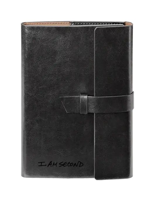 Fabrizio Black 6.875 x 9.56 Portfolio w/I Am Second Logo